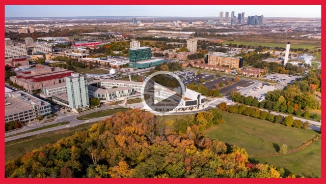 Fall Keele Campus from the sky