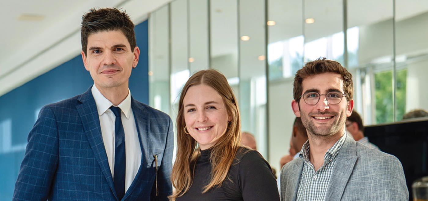 ← From left: Peker, Laxer and Vives at the launch event for the Observatory