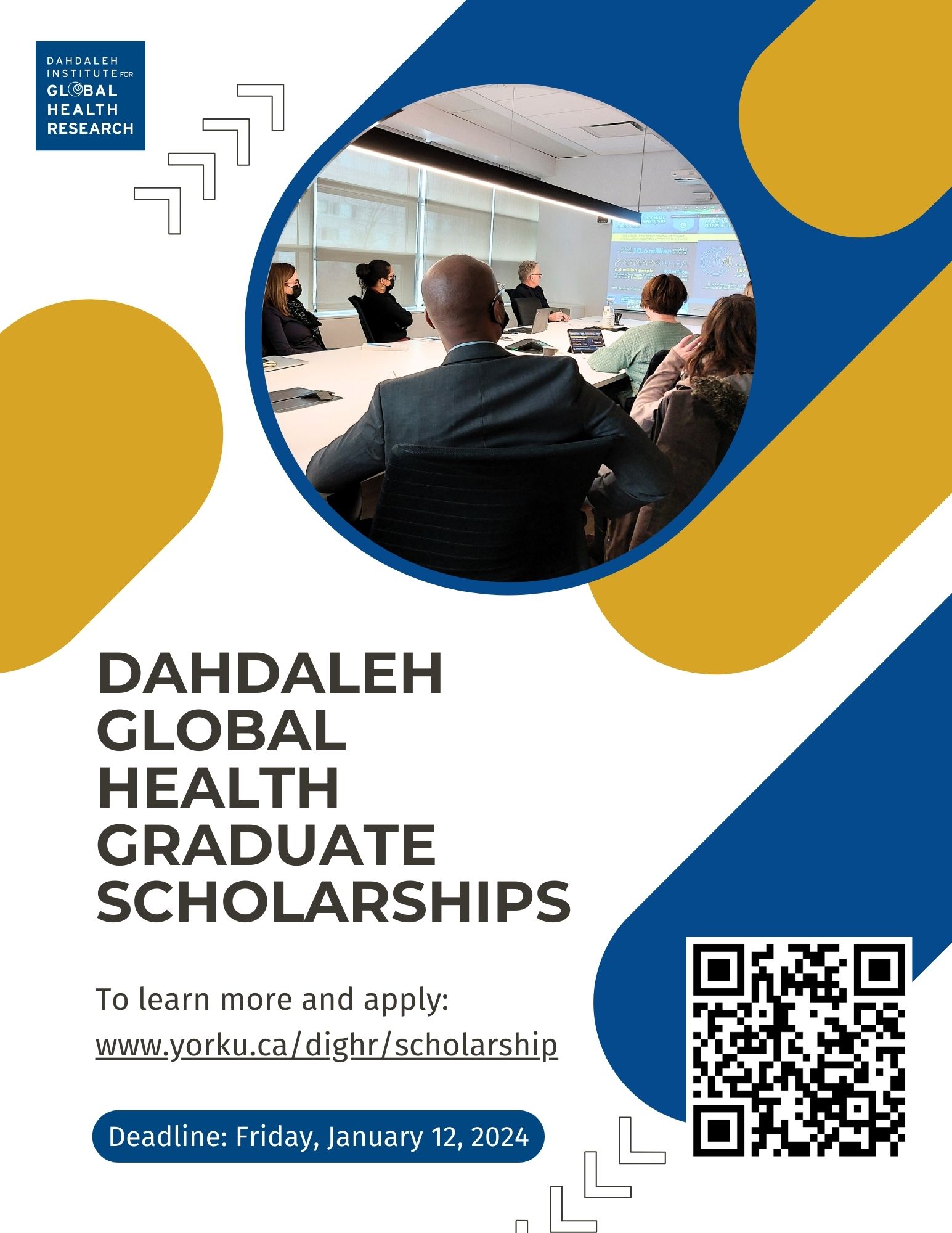 Applications for 2024 Dahdaleh Global Health Graduate Scholarships Open