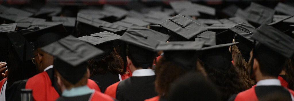 graduates at convocation