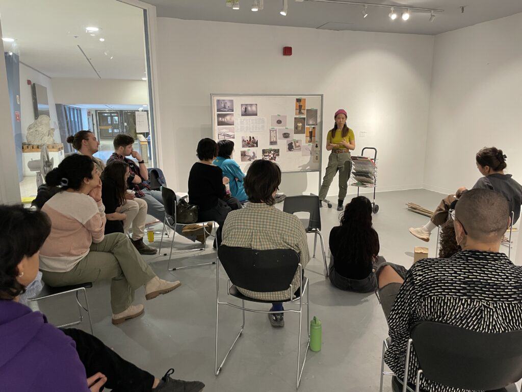 A photo of students attending a workshop