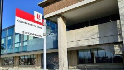 Osgoode Law School sign board