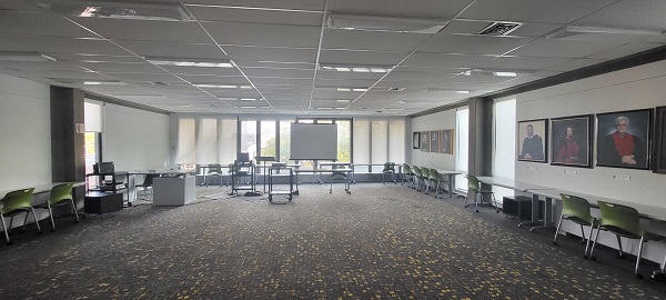 A view of the interior of room 305 Founders College.