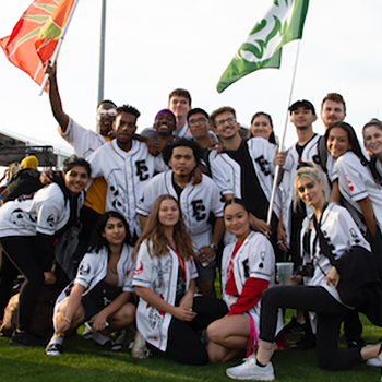 founders college students group photo