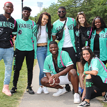 vanier college students group photo