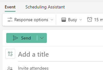 send button screenshot in outlook calendar outlook