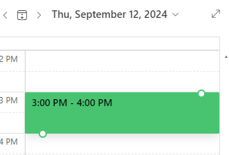 calendar availability screenshot in outlook calendar outlook