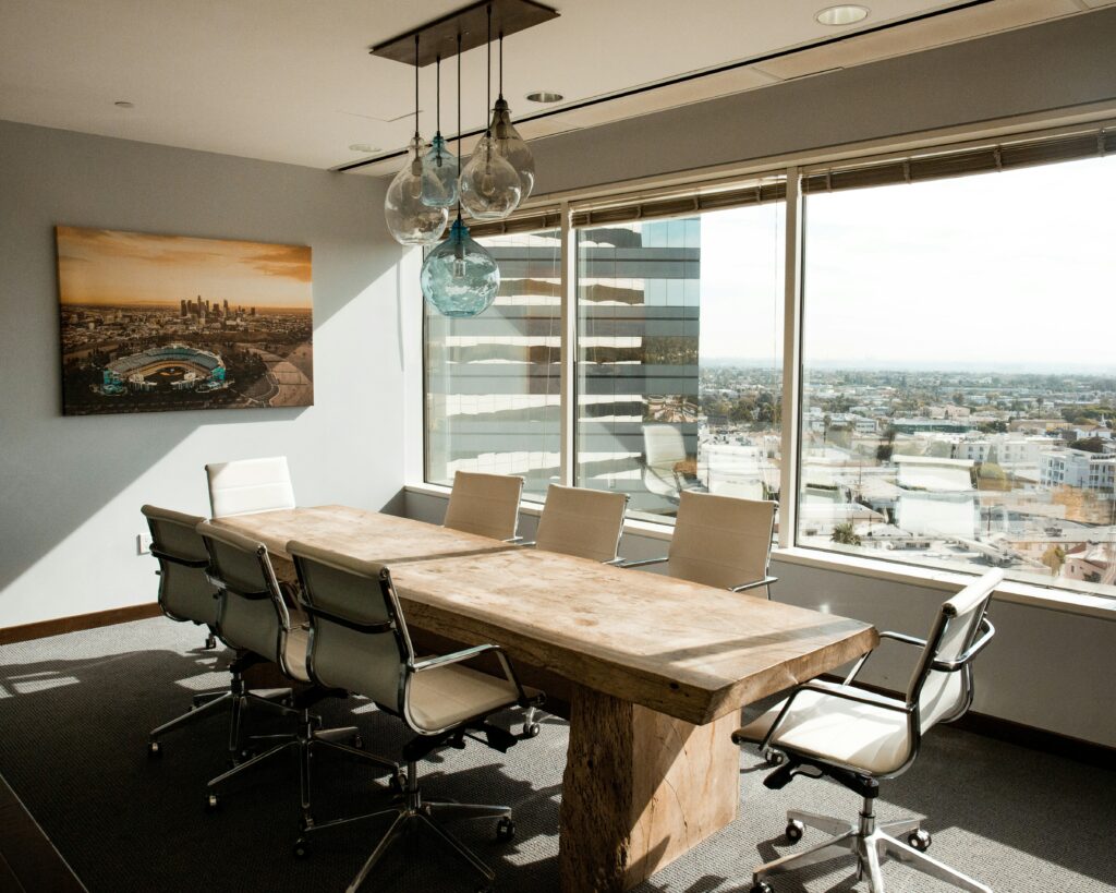 Photo of a meeting room. Photo: Dane Deaner on Unsplash.