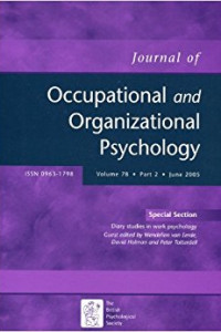 Journal of Occupational and Organizational Psychology cover