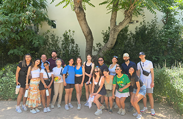 students on a field trip in Athens