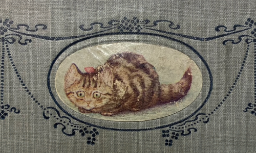 Illustration of a kitten from the cover of the children's book The Story of Ms Moppet