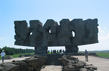 Students visiting historical site