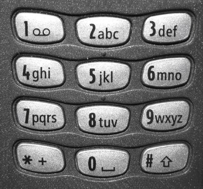 keypad to letters