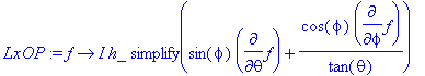 LxOP := proc (f) options operator, arrow; I*h_*simp...