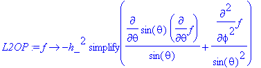 L2OP := proc (f) options operator, arrow; -h_^2*sim...