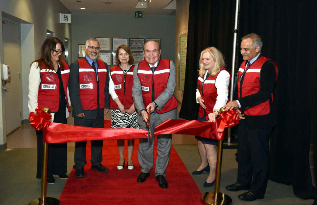 Ribbon-cutting ceremony.