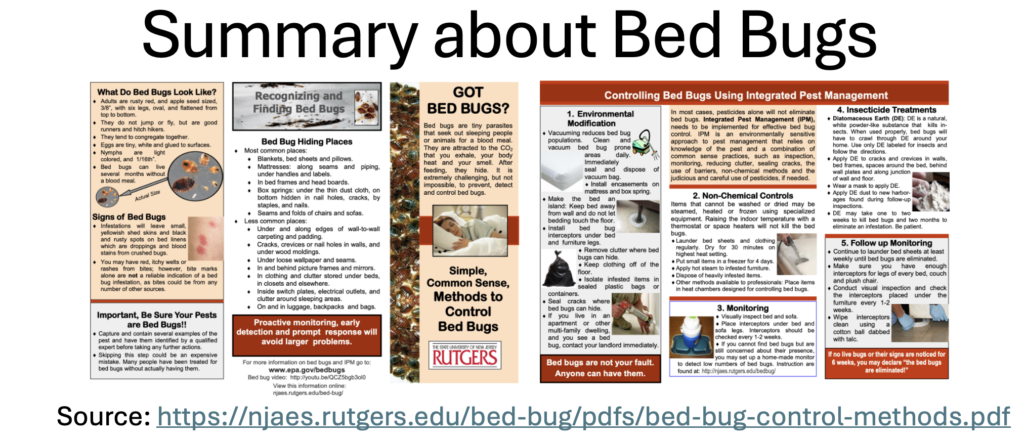 Bed bugs 

https://njaes.rutgers.edu/bed-bug/methods-to-control-bed-bugs.php