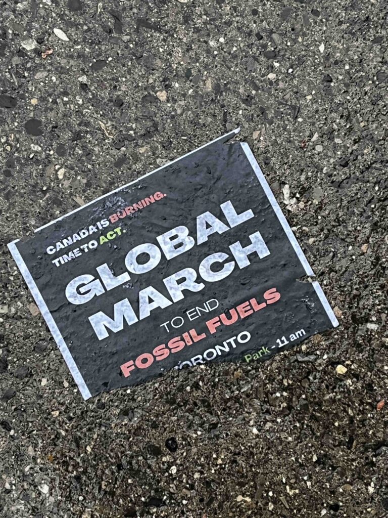 Global March to End Fossil Fuels Poster