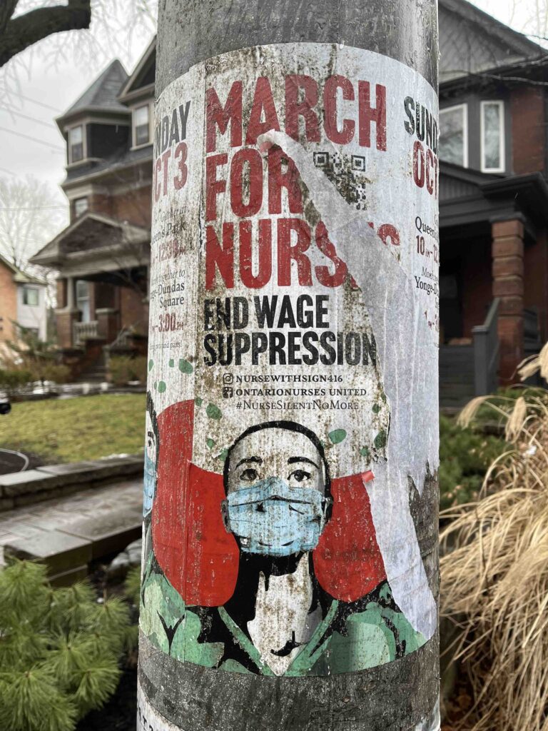 March For Nurses poster
