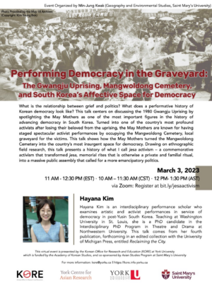 Poster for Performing Democracy in the Graveyard