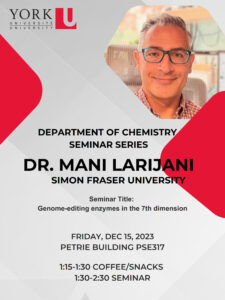 Poster for Dr. Larijani talk