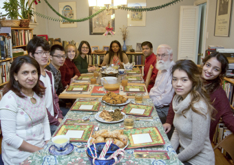 Lab Christmas party, 2015