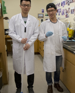 Wu Di, MSc student and Chanhee Seo, RAY student