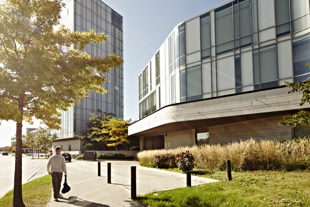 Campus buildings.