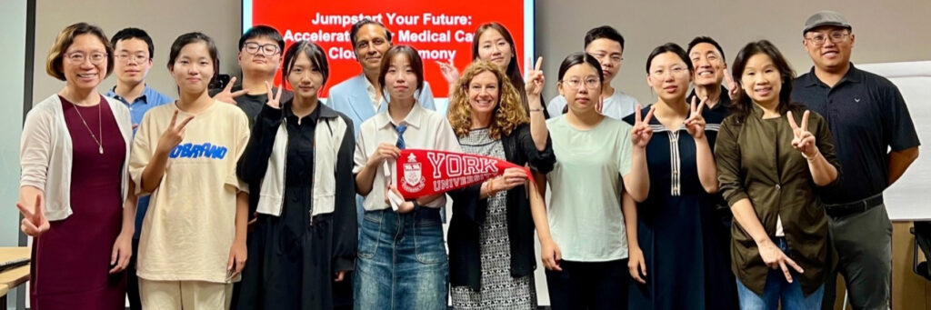 Group of Chinese students who completed an intensive, three-week program at York University called Jumpstart Your Future: A Career Bootcamp for Undergrads