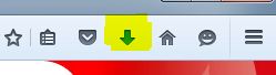 save icon on browser menu 