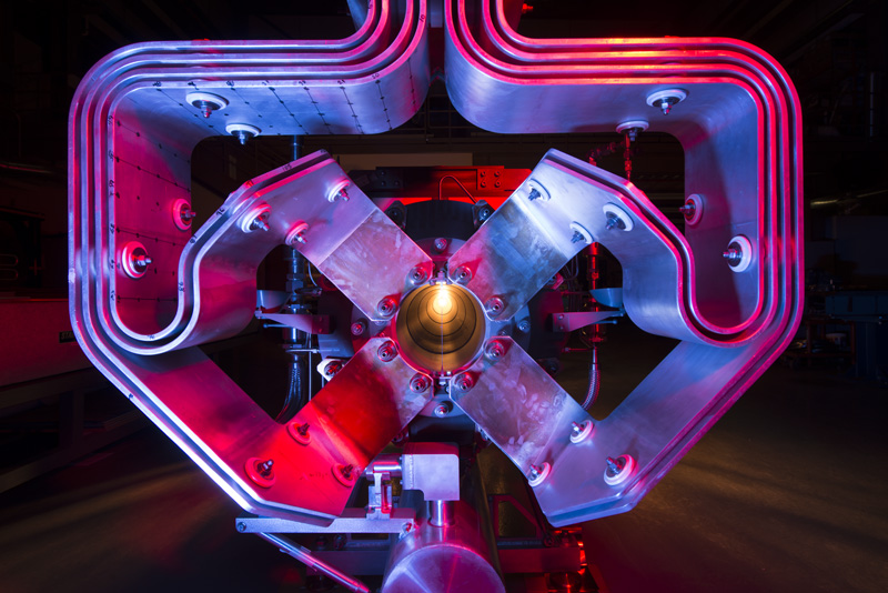 Magnetic focusing horn used in the beamline at Fermilab that produces neutrino beams for MINERvA