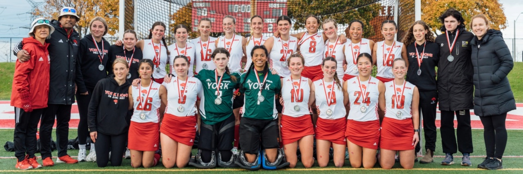 York U Lions field hockey silver medal