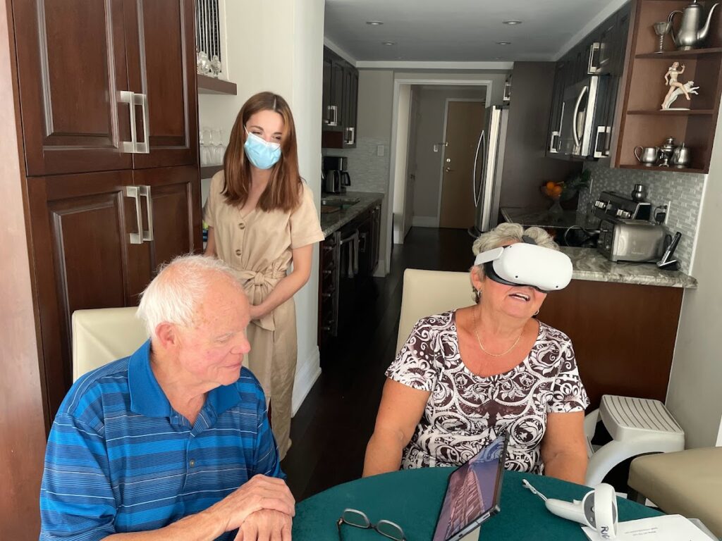 Professor Lora Appel is leading a University Health Network team to create soothing or engaging experiences that older adults can access through VR to improve their well-being.